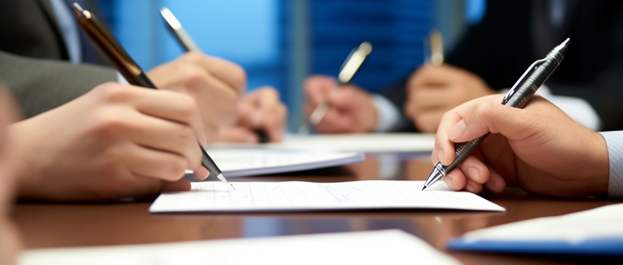 摄图网_600285739_wx_会议室签订合作协议书（企业商用）